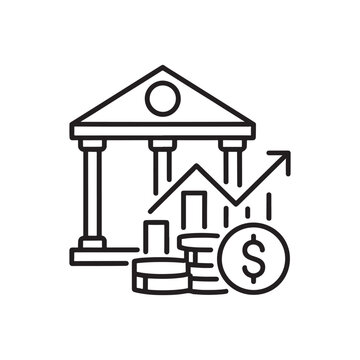 Finance Icon &ndash; Money Investment Banking Vector Symbol