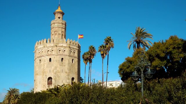 Torre del Oro (Tower of Gold) in Seville, Spain