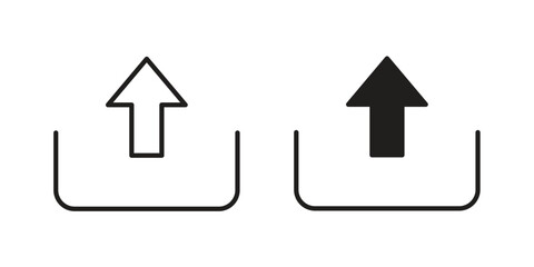 Obraz premium Upload icons for website design and development, app development. EPS10