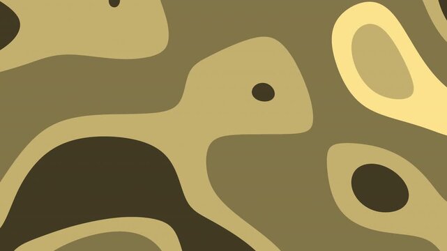 Camouflage pattern for hunting or militarythemed designs. Blend of brown and tan abstract shapes. Ideal for fashion, accessories, or outdoor gear.