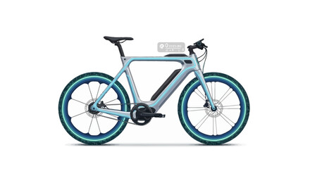 Fototapeta premium Modern electric bicycle with sleek design and zero emissions