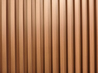 Obraz premium Closeup of vertical light brown wooden slat wall panels with subtle grain detail and evenly spaced shadows, creating a rhythmic linear pattern.