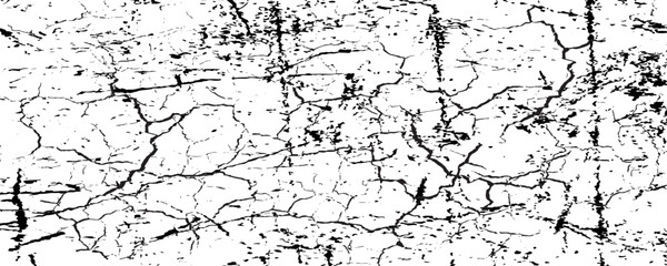 Obraz premium Crack seamless pattern. Repeating crackle texture. Black stone effect on white background. Repeated ground structure for prints design.eps,10