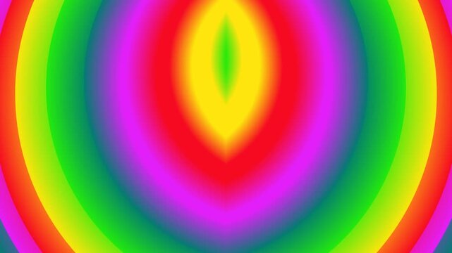 colorful rainbow energy gradient shape with vibrant spectrum colors and soft glowing center creating abstract scientific heatmap style background and digital visual motion graphics