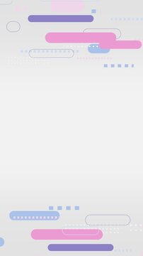 パステル幾何学デザインがゆっくりスライドする縦長（9:16）ミニマルループ背景動画 / Minimal Pastel Geometric Sliding Vertical 9:16 Loop Background