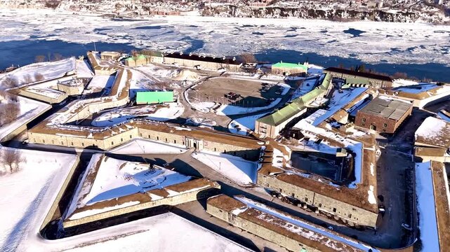 aerial view of citadelle of quebec