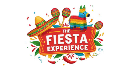 Obraz premium Colorful celebration banner for fiesta or party event decorations