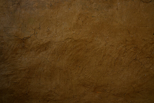 wall texture made from cow dung & mud