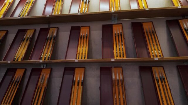 Display of the Four Treasures of the Study: Brush