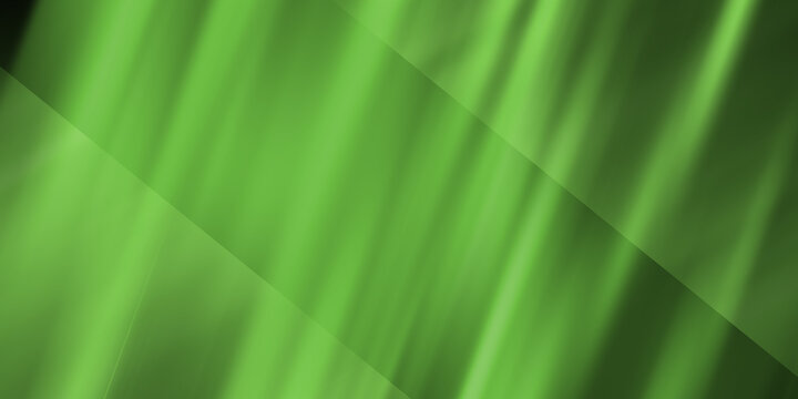 Zielone abstrakcyjne tło, gradientowe fale światła, nowoczesna zielona tekstura, minimalistyczny design