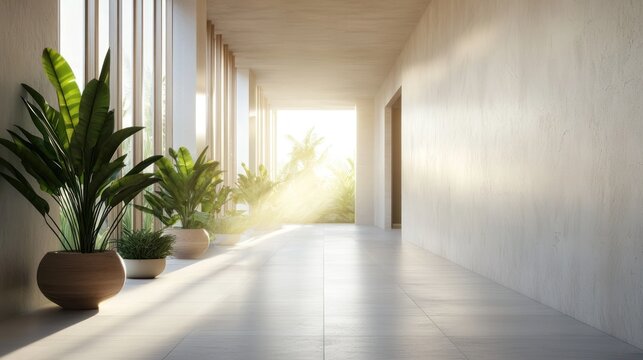 Sunlight hallway