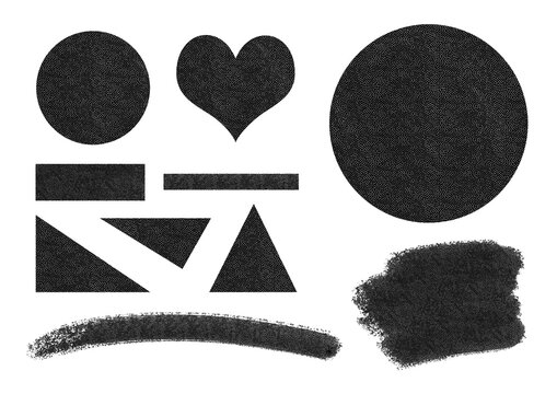 PNG. Ilustraci&oacute;n fondo transparente. Siluetas con textura de laberinto. Formas geom&eacute;tricas, c&iacute;rculos, tri&aacute;ngulos, coraz&oacute;n y manchas para dise&ntilde;o, web, banner y redes sociales. Colecci&oacute;n blanco y negro.