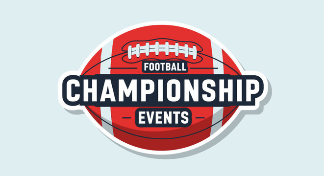 American football logo template,vector illustration