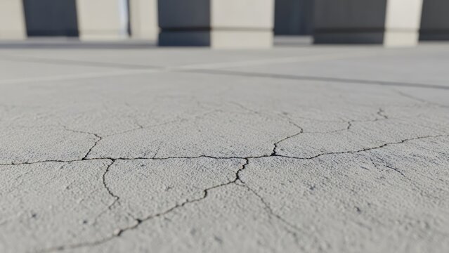 Cracked surface