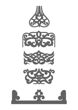 Set of vintage design Ornamen