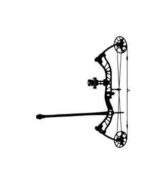 Vector illustration of a compound bow