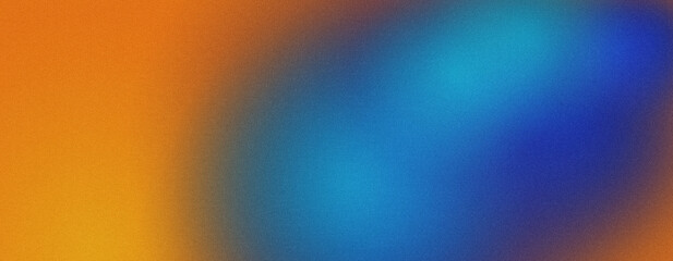 Abstract grainy gradient background orange yellow blue colorful noise texture © ale studio 