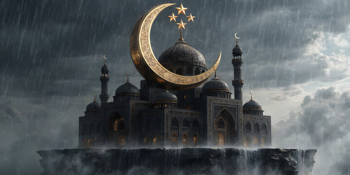 fountain in the night