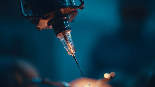 A high precision electrocautery probe during a surgical procedure