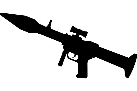 Silhouette of a Rocket-Propelled Grenade Launcher (RPGL) with Sight
