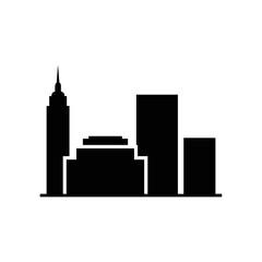 Obraz premium City Skyline Silhouette Vector Illustration 7.