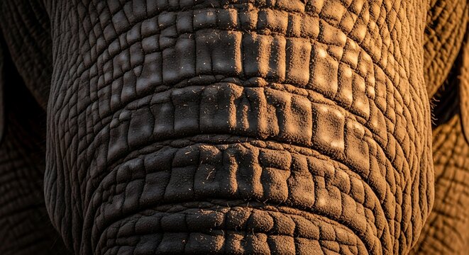 Close-Up of Elephant Skin