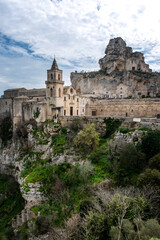 Fototapeta premium Beautiful town of Matera, UNESCO heritage, oldest city in Europe, Basilicata region, Italy