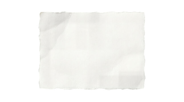 Crumpled white paper tissue sheet isolated on white background, wrinkled soft disposable paper texture for packaging, cleaning, hygiene, and minimal design mockups