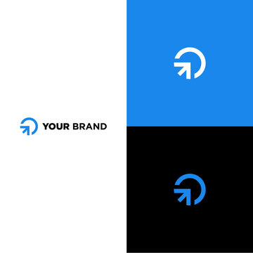 Abstract Arrow Logo Modern Tech Corporate Branding Identity Symbol Design