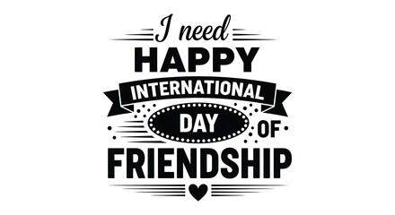 Obraz premium International day of friendship greeting