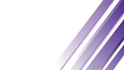 Minimalist White Background with Diagonal Purple Stripes and Clean Lines Design Vector Illustration
