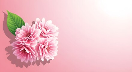 Fototapeta premium Beautiful pink flowers for mother's day a heartfelt tribute to mom