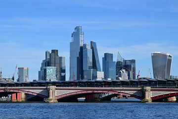 Blackfriars Bridge and City Buildings, London, UK