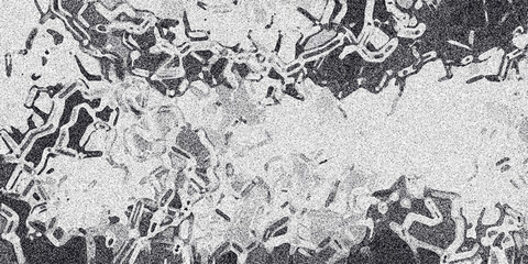 Fototapeta premium Detailed monochrome abstract background with interconnected organic shapes and a fine grainy texture, offering a unique and intricate visual for creative projects
