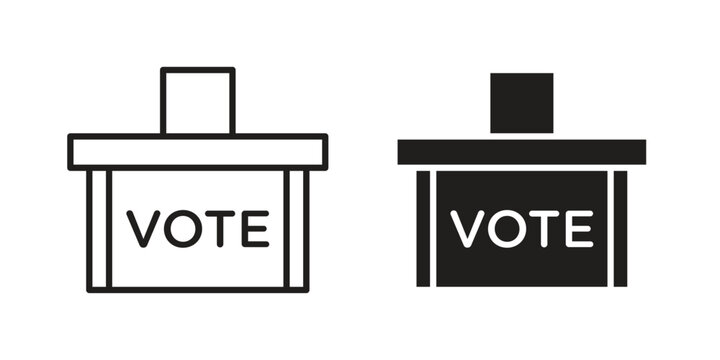 Voting icon collection with multiple styles. EPS10