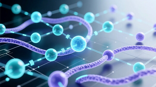 Dynamic abstract visualization of complex networked data for optimized Biotech Drug Discovery highlighting intelligent node modulation and AI platform innovation