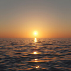 Obraz premium sunset over the sea 