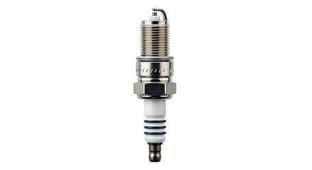 Isolated spark plug on a white background.