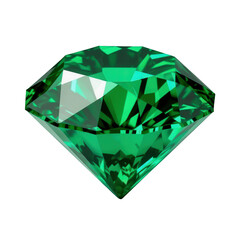 Fototapeta premium Emerald gemstone, sparkling green diamond, luxury jewelry, precious stone