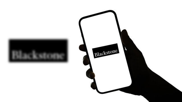 Blackstone logo displayed on a smartphone screen &ndash; Delhi, India &ndash; June 04, 2025