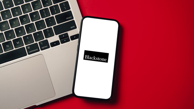 Blackstone logo displayed on a smartphone screen &ndash; Delhi, India &ndash; June 04, 2025