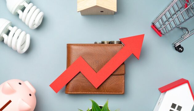 Economic growth finance symbols