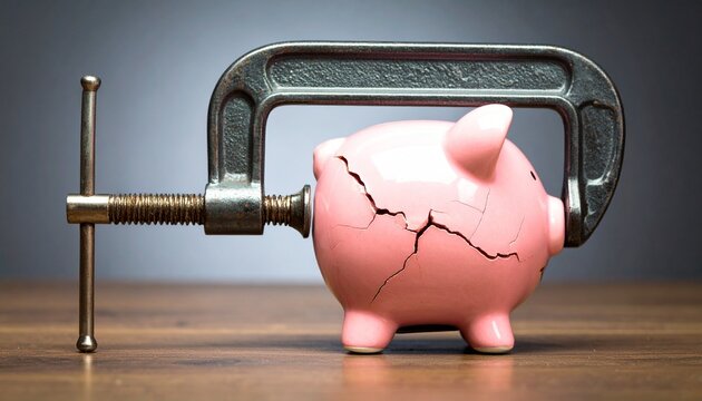 Financial stress savings pressure