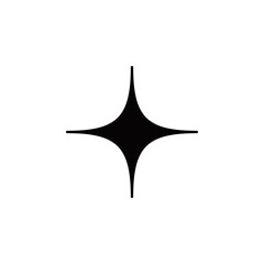 Obraz premium シンプル上品スパークルアイコンシリーズ 四方向スパークルキラキラアイコン