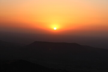 Obraz premium Sunrise Over the Mountains of Tasghimout I Ait ourir I Marrakech I Morocco