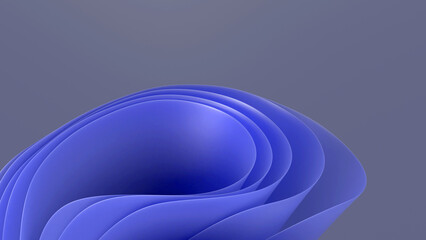 An abstract 3D background with smooth curves creates a sense of depth and movement. Ideal for website design, presentations and creative design.