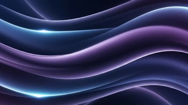Elegant, Abstract Blue Purple Wave  Motion Background