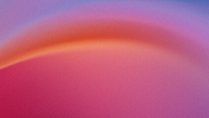 Vibrant sunset colors in grainy gradient featuring hot pink and fiery orange hues with soft purple transitions creating energetic summer vibe background © Hiro's design