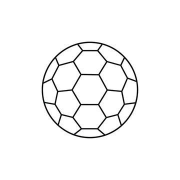 Buckminsterfullerene molecule vector illustration, flat design