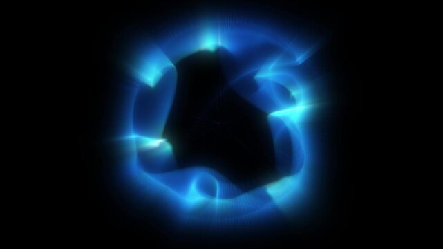 Abstraction of cosmic energy. An unstable plasma sphere emits energy and light, creating a unique atmosphere of space.
